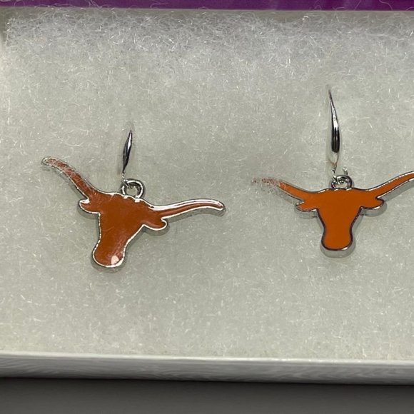 Texas Longhorns NCAA Fashion Dangle Earrings NEW!!! - Picture 1 of 4
